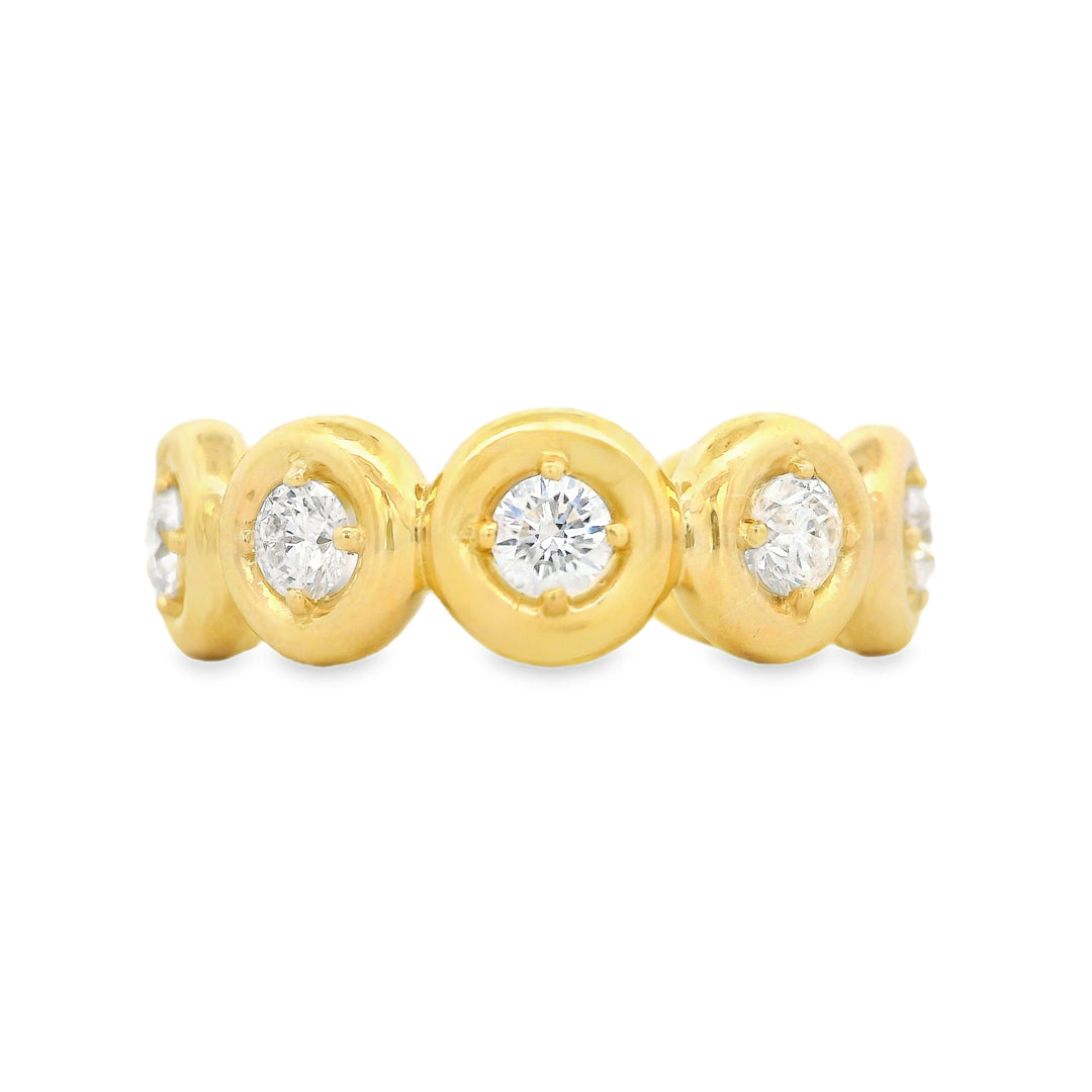 Bezel Round Diamond Eternity Ring