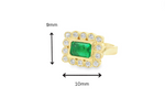 Load image into Gallery viewer, Emerald Birwaz Ring, Small Size
