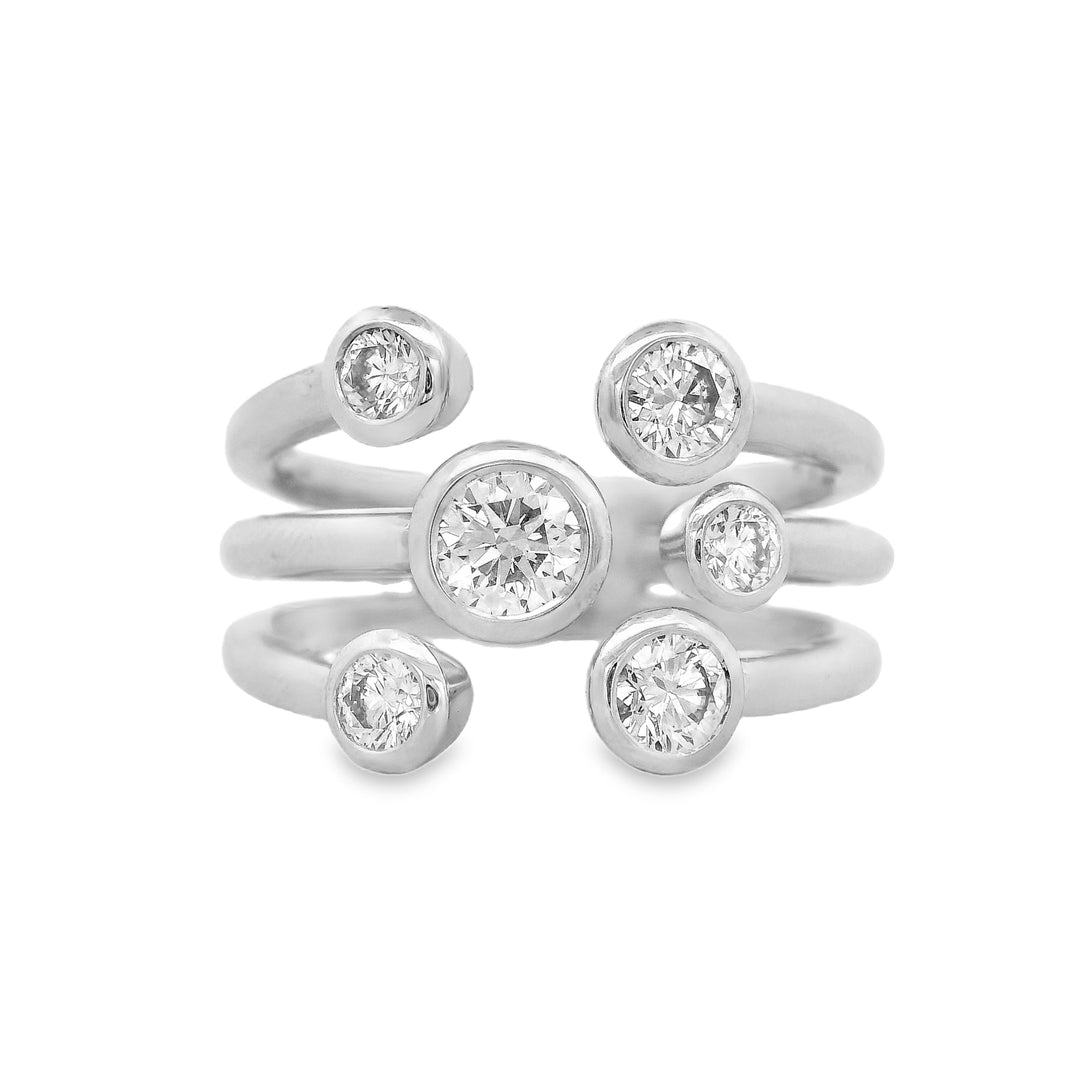 Bubble Diamond Ring
