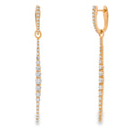 Load image into Gallery viewer, Detachable Diamond Row Earrings
