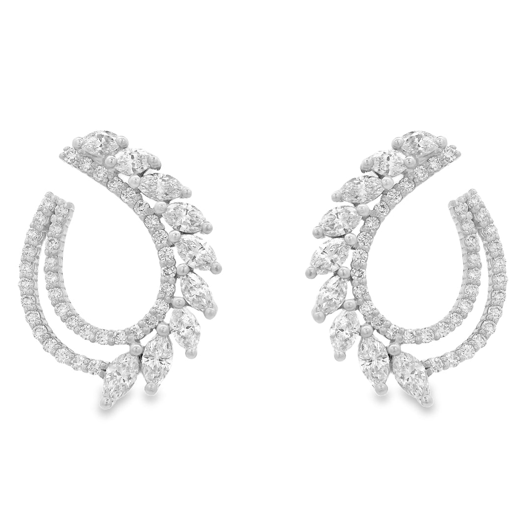 Marquise Bloom Hoops