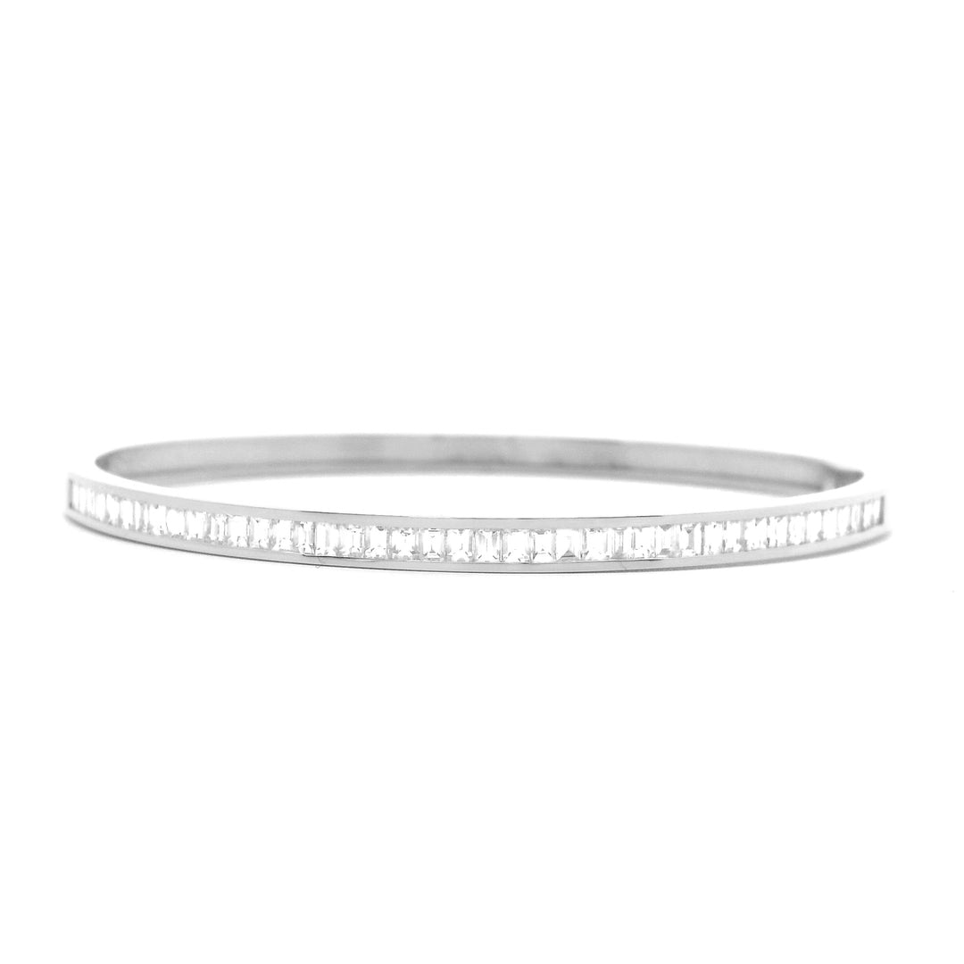 Diamond Baguette Channel-Set Bracelet