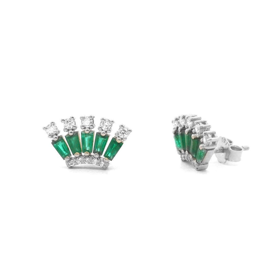 Emerald Burst Earrings