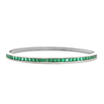 Load image into Gallery viewer, Emerald Baguette Channel-Set Bracelet
