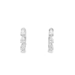 Load image into Gallery viewer, Classic Pear Diamond Hoops
