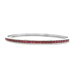 Load image into Gallery viewer, Ruby Baguette Channel-Set Bracelet
