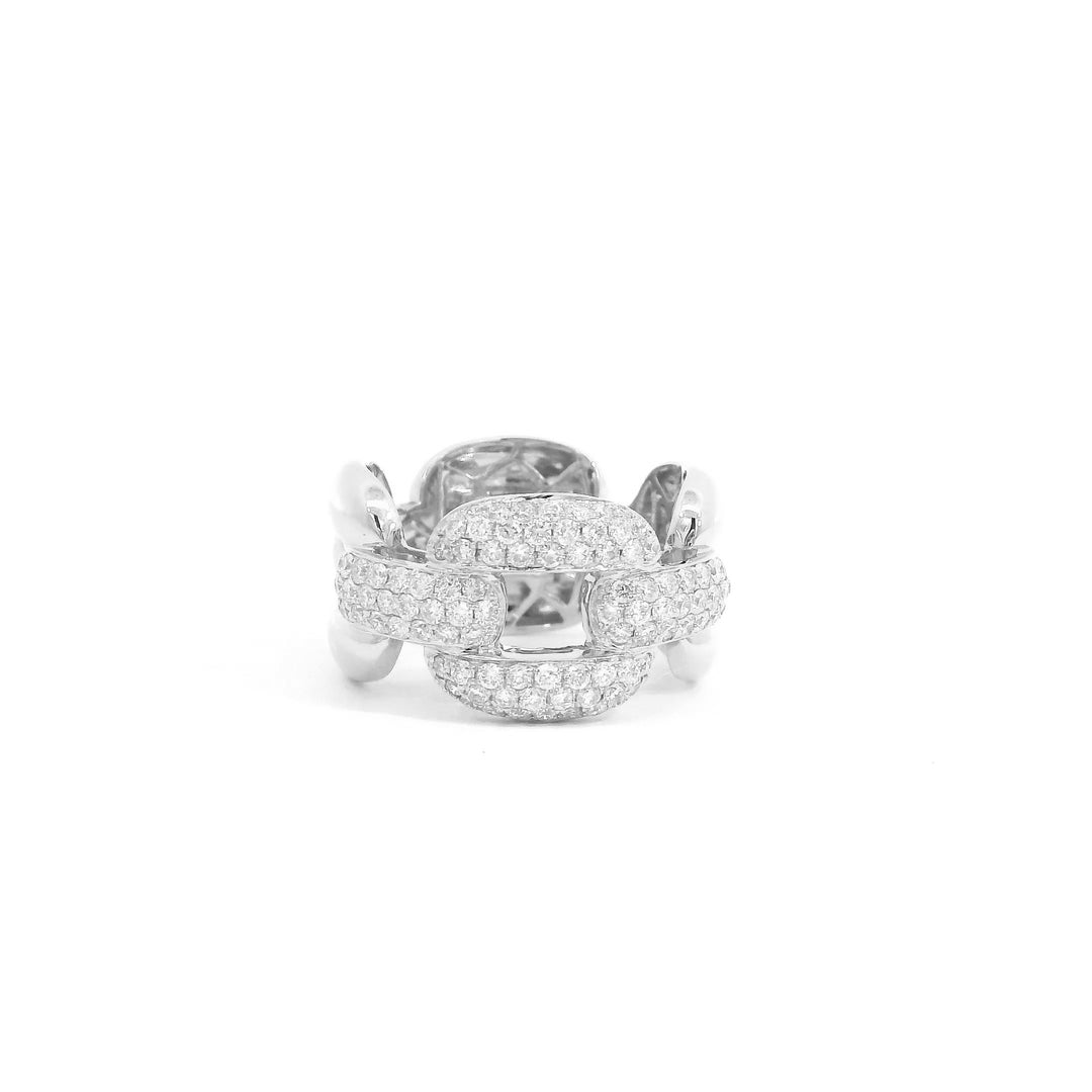 Bold Diamond Cuban Ring