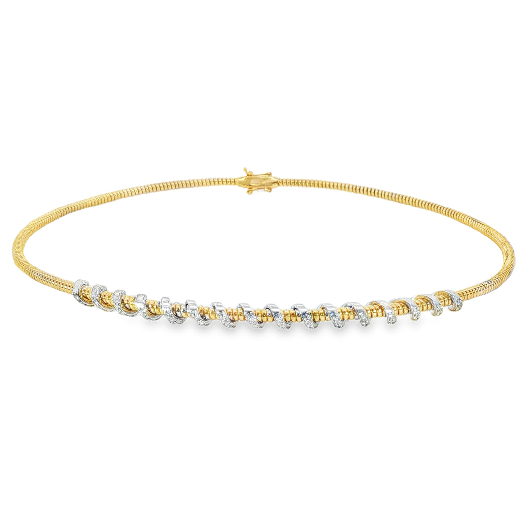 Diamond Coil Necklace
