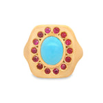 Load image into Gallery viewer, Ruby Bloom Signet Ring
