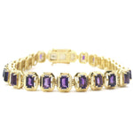 Load image into Gallery viewer, Amethyst Delights Tennis Bracelet
