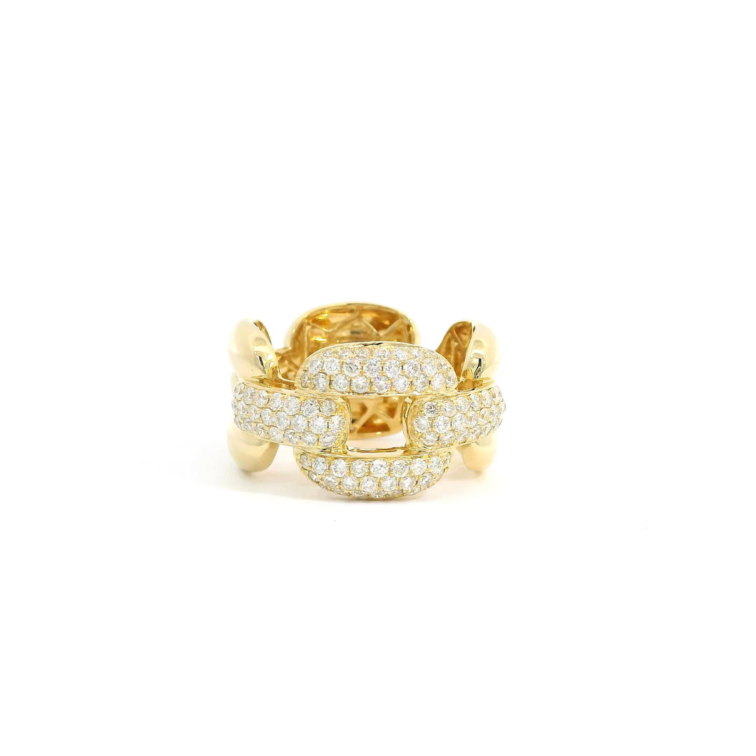Bold Diamond Cuban Ring