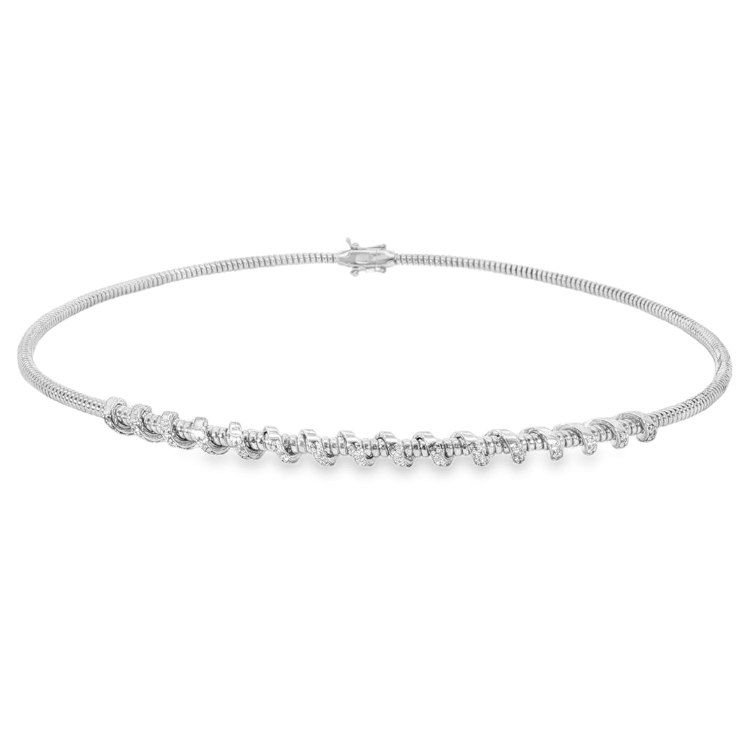 Diamond Coil Necklace