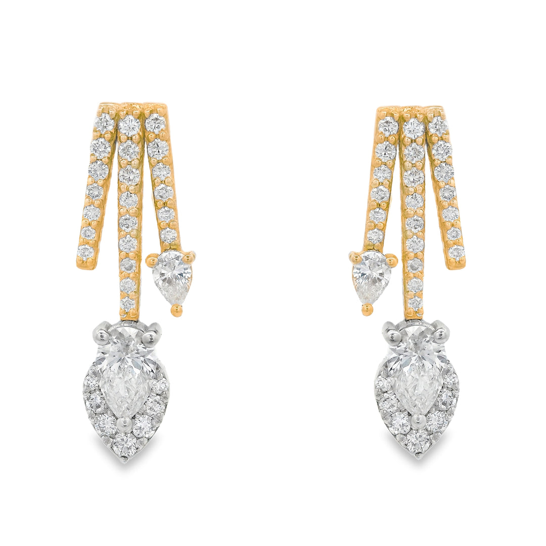 Pear Trajectory Earrings