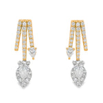 Load image into Gallery viewer, Pear Trajectory Earrings
