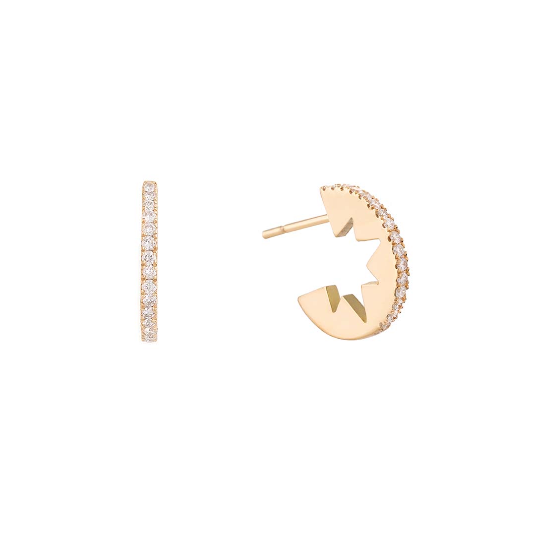 Starey Diamond Hoops (Small Model)