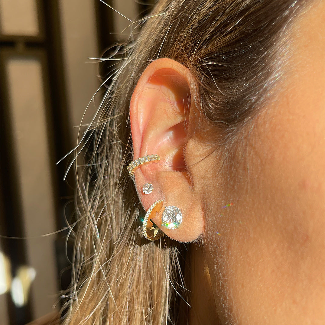 Starey Diamond Hoops (Small Model)