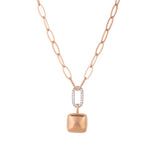 Load image into Gallery viewer, Box'ed Necklace with Paperclip Chain
