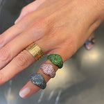 Load image into Gallery viewer, Full Pink Sapphire Pavé Pinky Ring
